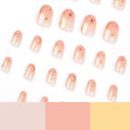 Acrylic Press-On Nails Celestial Stars & Moon Jelly Gel