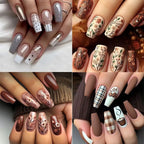 Acrylic Press-On Nails Floral Long-Lasting