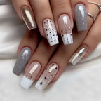 Acrylic Press-On Nails Floral Long-Lasting