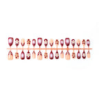 Acrylic Press-On Nails Hand-Painted Floral & Easy Application
