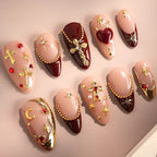 Acrylic Press-On Nails Sparkle Embellishments & Comfortable Fit