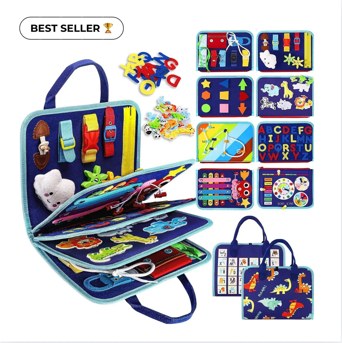 Activity Book Felt Fine Motor Skills 8 Pages