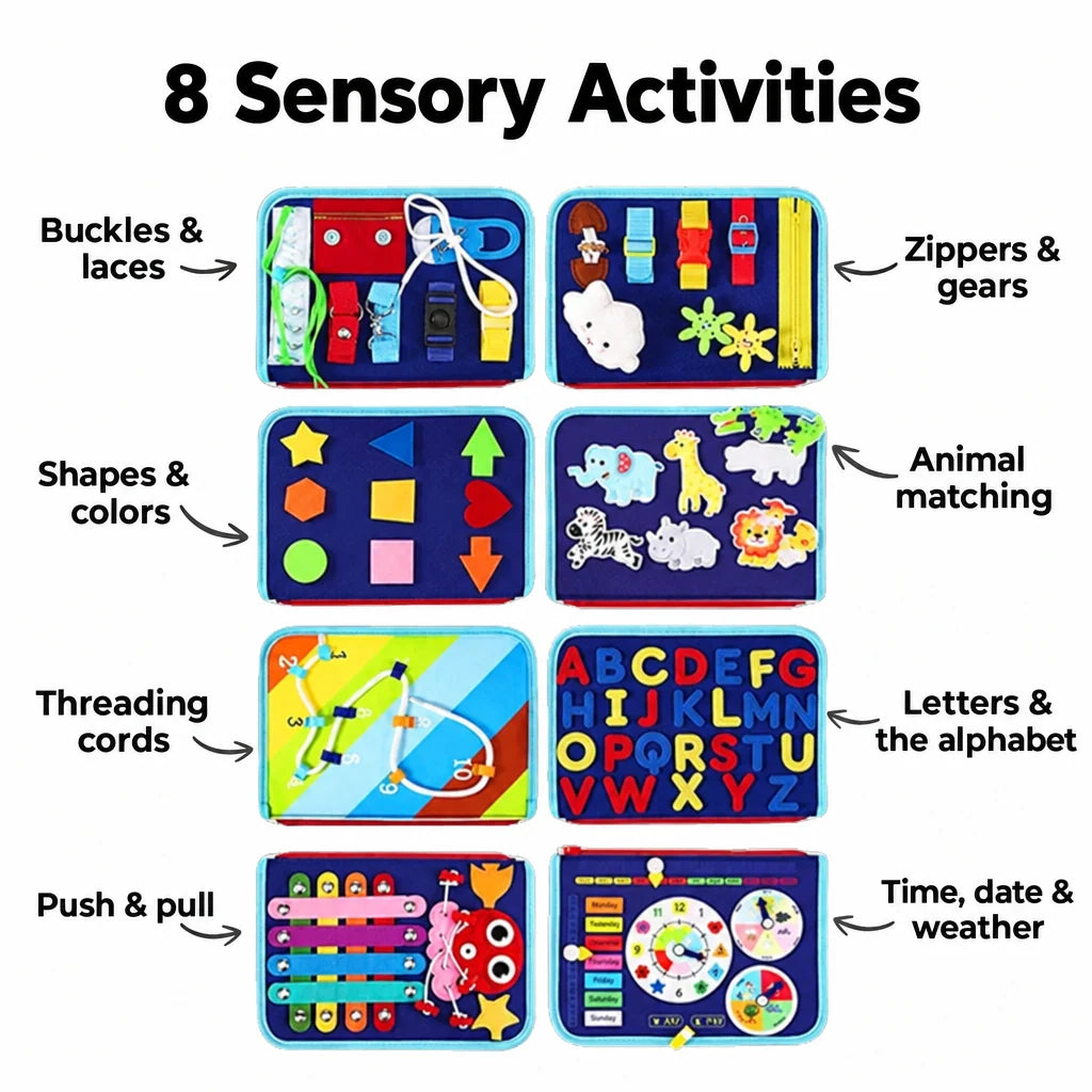 Activity Book Felt Fine Motor Skills 8 Pages