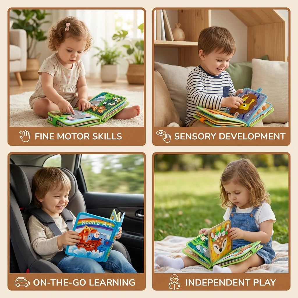 Activity Book Tactile Fabric & Interactive
