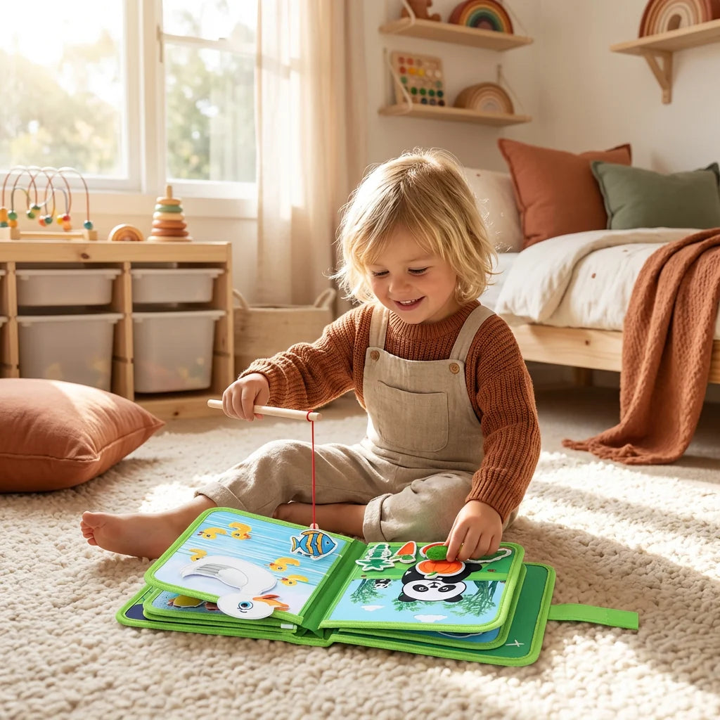 Activity Book Tactile Fabric & Interactive