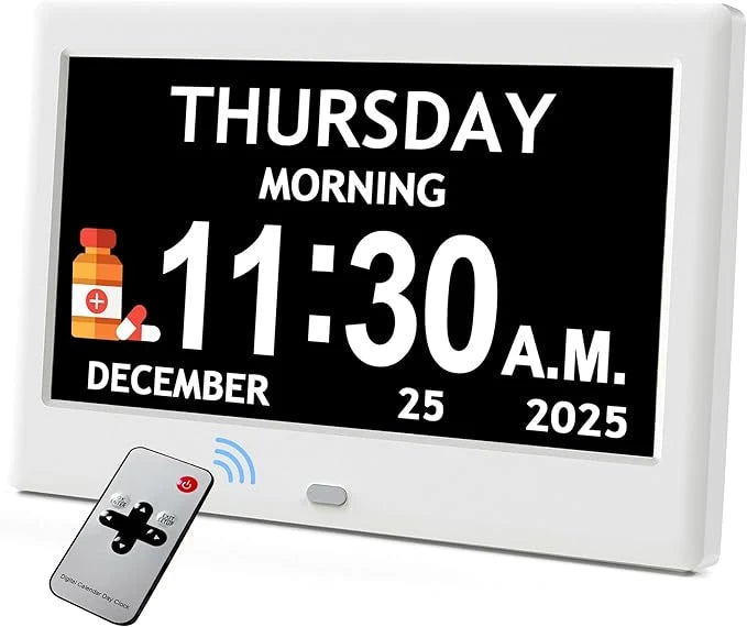 Activity Reminder Clock Large Icon Display & Automatic Time Recovery