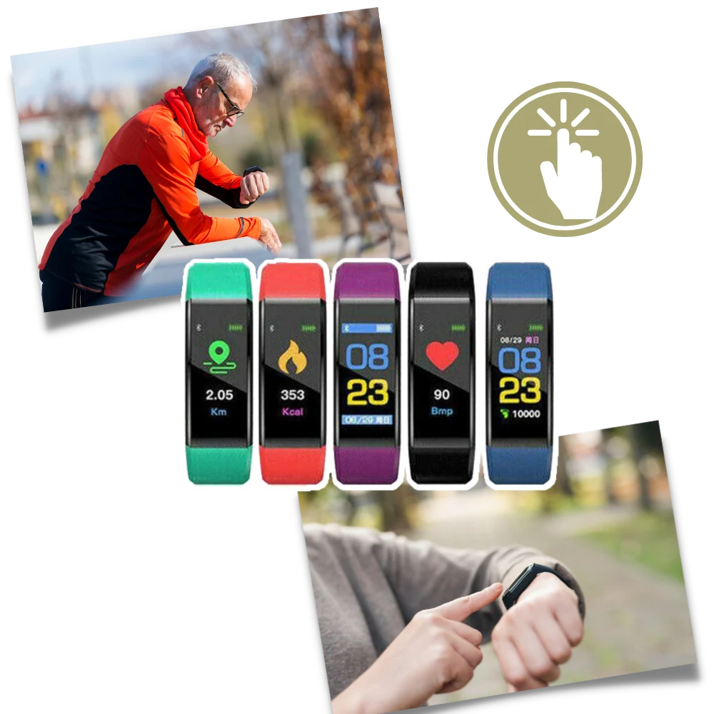 Activity Tracker Heart Rate & Sleep Tracking USB Rechargeable