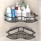 Adhesive Mount & Anti-Rust Iron Corner Shower Caddy