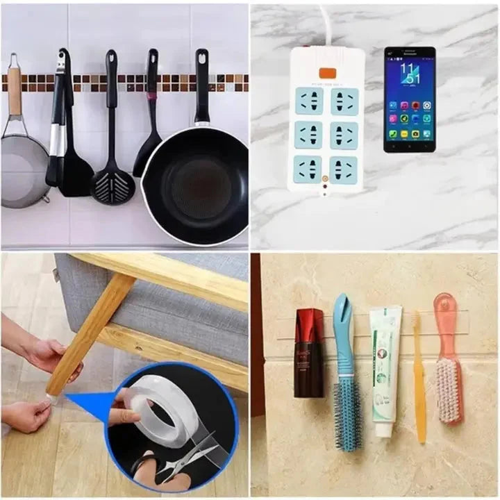 Adhesive Strip Double-Sided Washable & Reusable 3 Meters