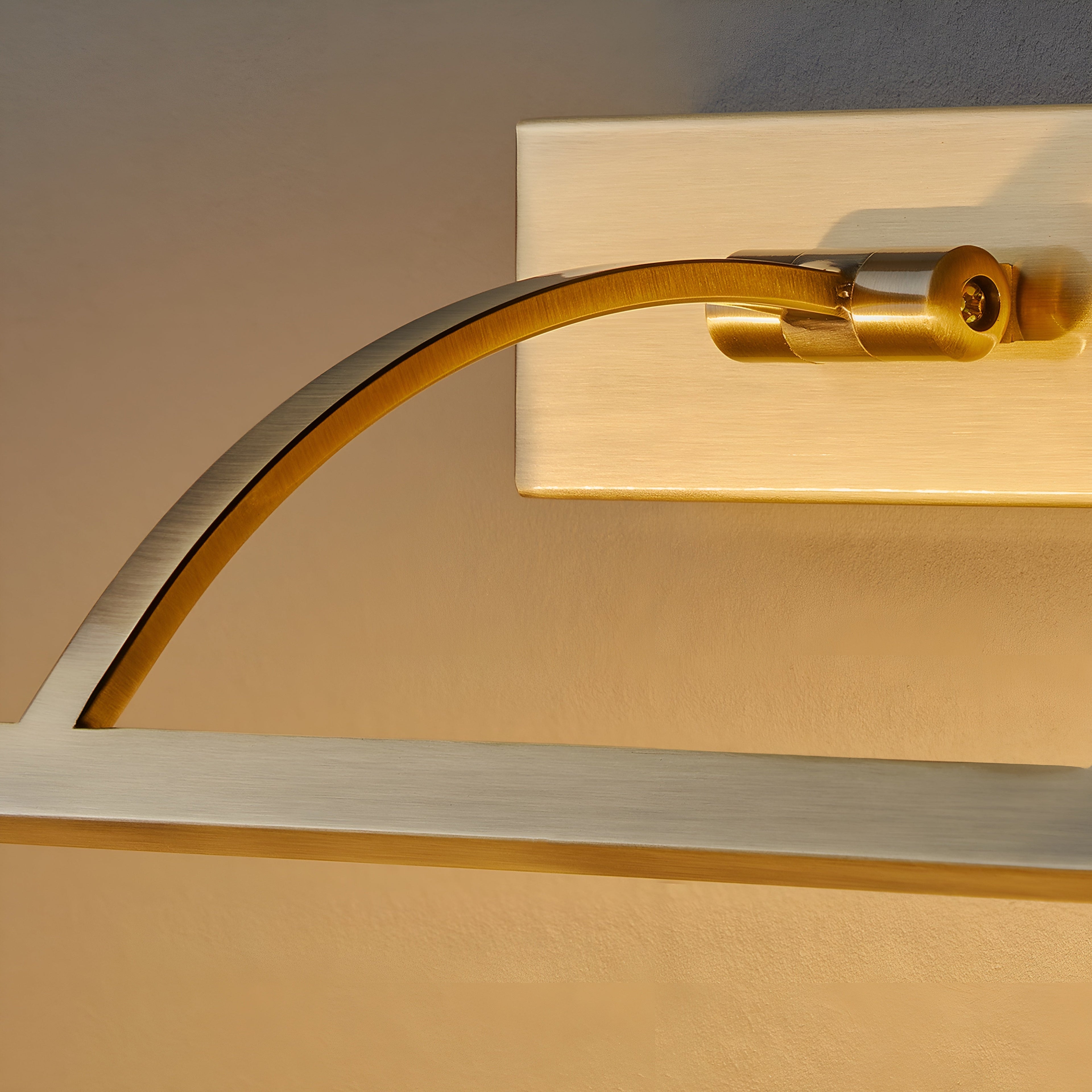 Adjustable Antique Brass Tri-Color LED Picture Light (Hardwired)