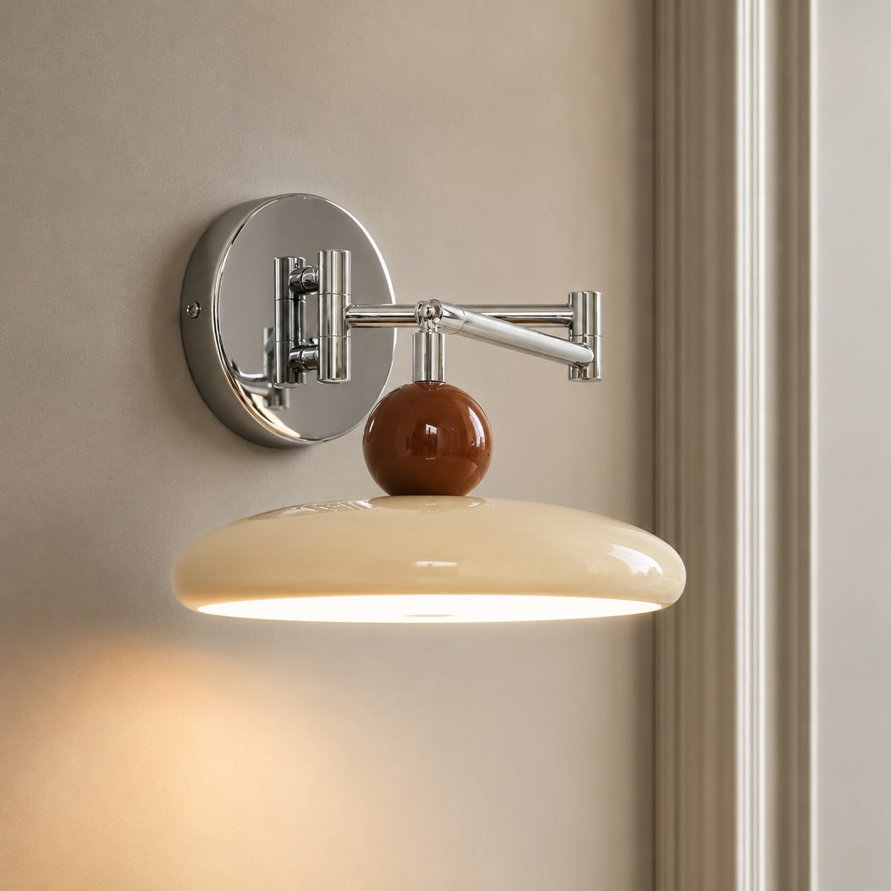 Adjustable Arm Metal Shade Wall Sconce (Plug-In)