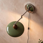 Adjustable Arm Metal Shade Wall Sconce (Plug-In)