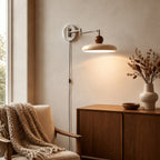 Adjustable Arm Metal Shade Wall Sconce (Plug-In)