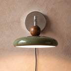 Adjustable Arm Metal Shade Wall Sconce (Plug-In)