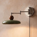 Adjustable Arm Metal Shade Wall Sconce (Plug-In)