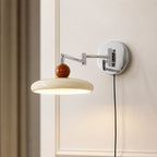 Adjustable Arm Metal Shade Wall Sconce (Plug-In)