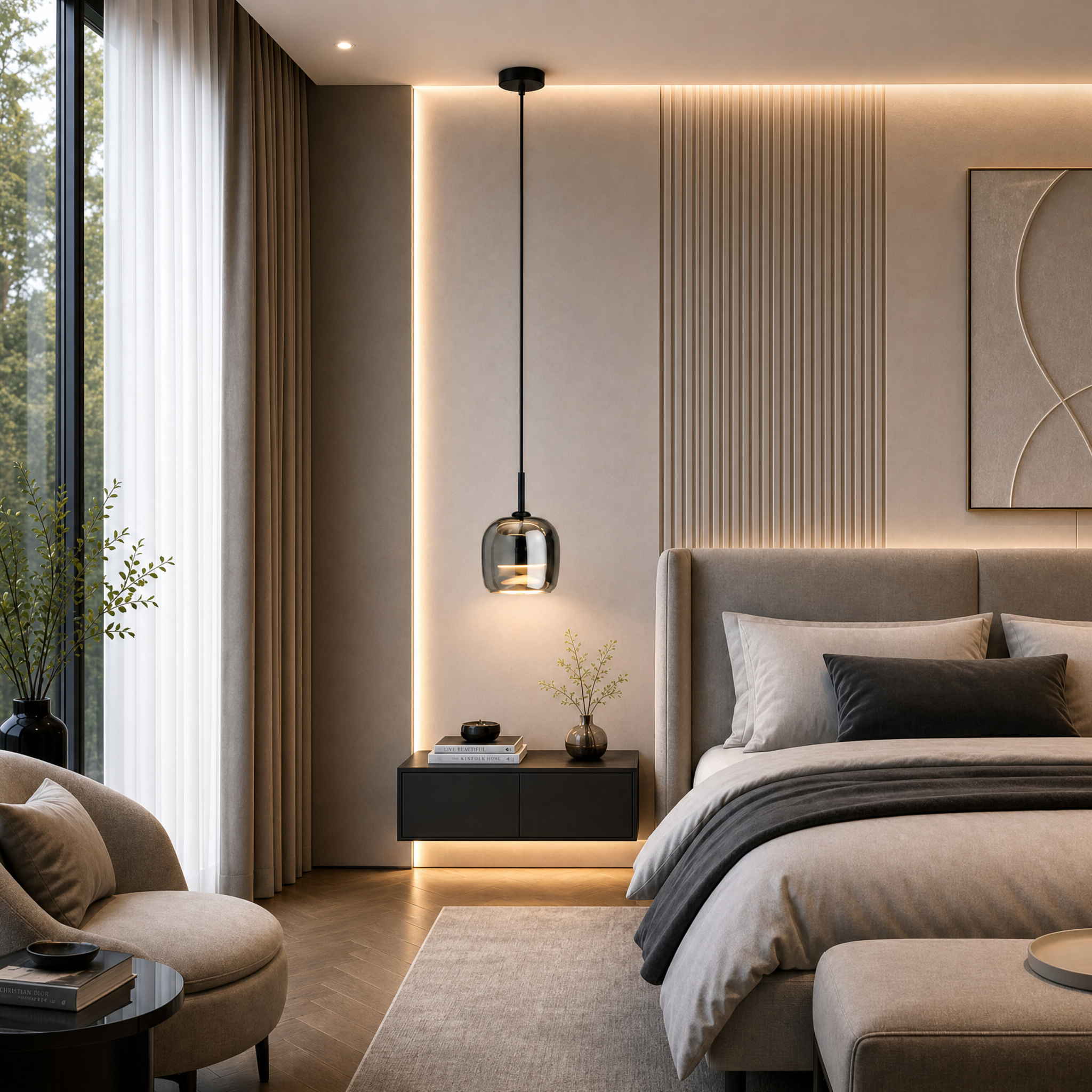 Adjustable Color Dimmable LED Pendant Light