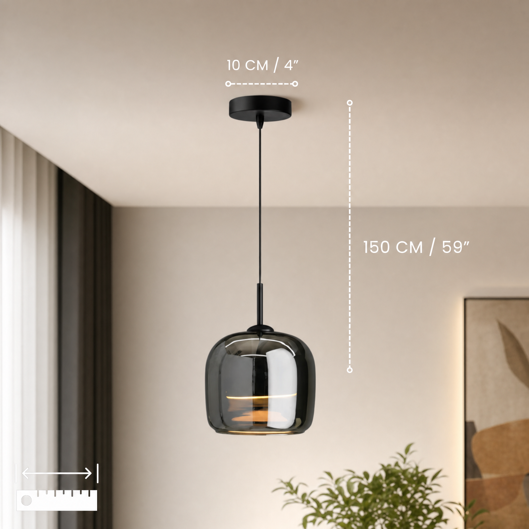 Adjustable Color Dimmable LED Pendant Light