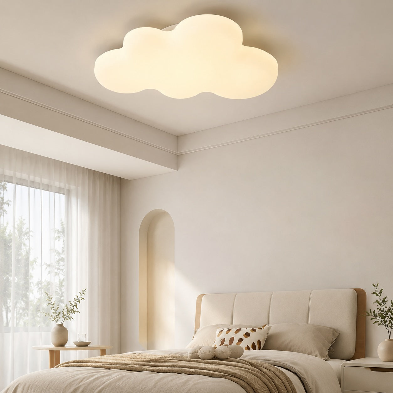 Adjustable Color Temperature Flicker-Free Cartoon Cloud Ceiling Light