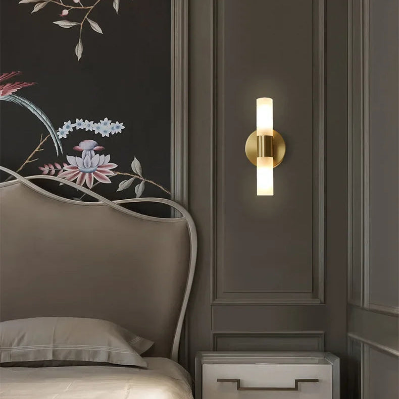 Adjustable Color Temperature Gold Finish Integrated LED Wall Sconce