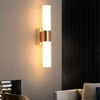 Adjustable Color Temperature Gold Finish Integrated LED Wall Sconce