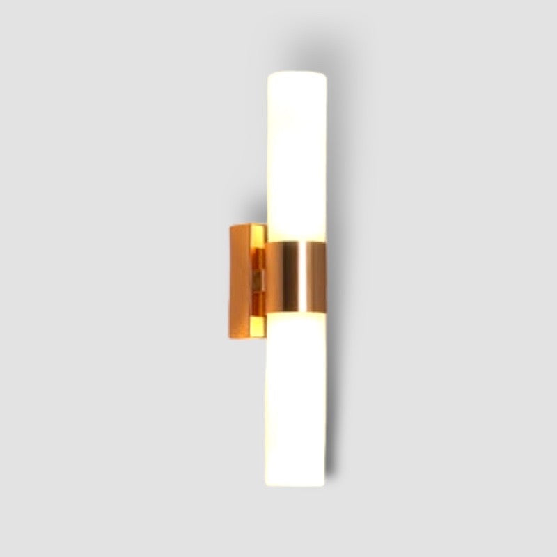 Adjustable Color Temperature Gold Finish Integrated LED Wall Sconce