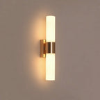 Adjustable Color Temperature Gold Finish Integrated LED Wall Sconce