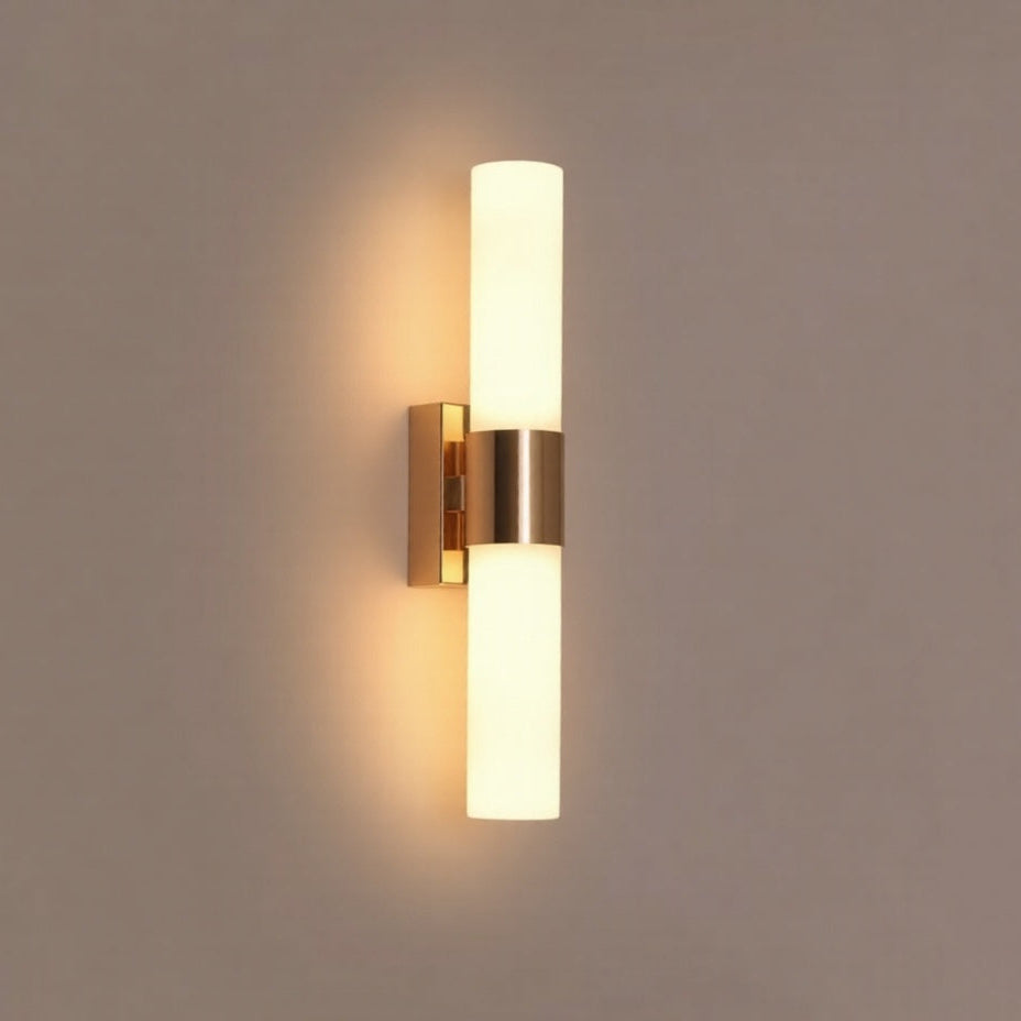Adjustable Color Temperature Gold Finish Integrated LED Wall Sconce