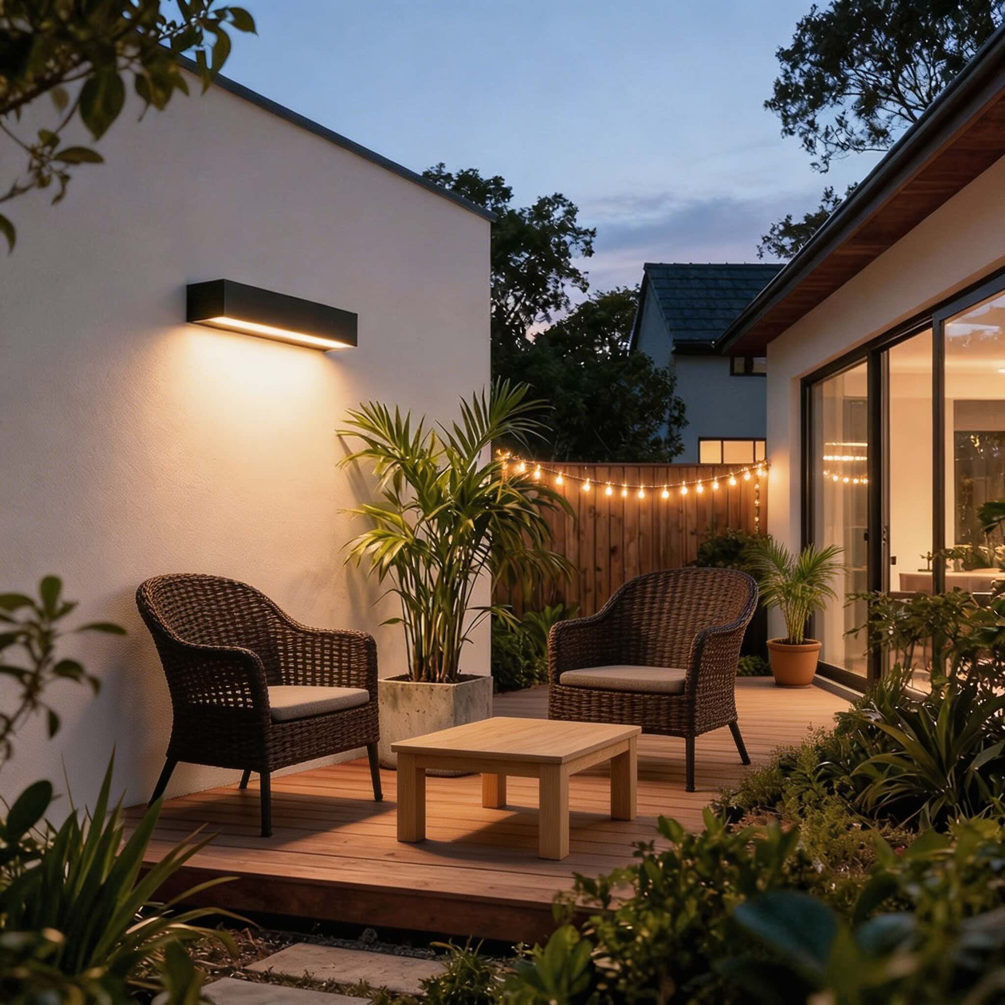 Adjustable Color Temperature IP65 Outdoor Wall Light (Multiple Lengths)