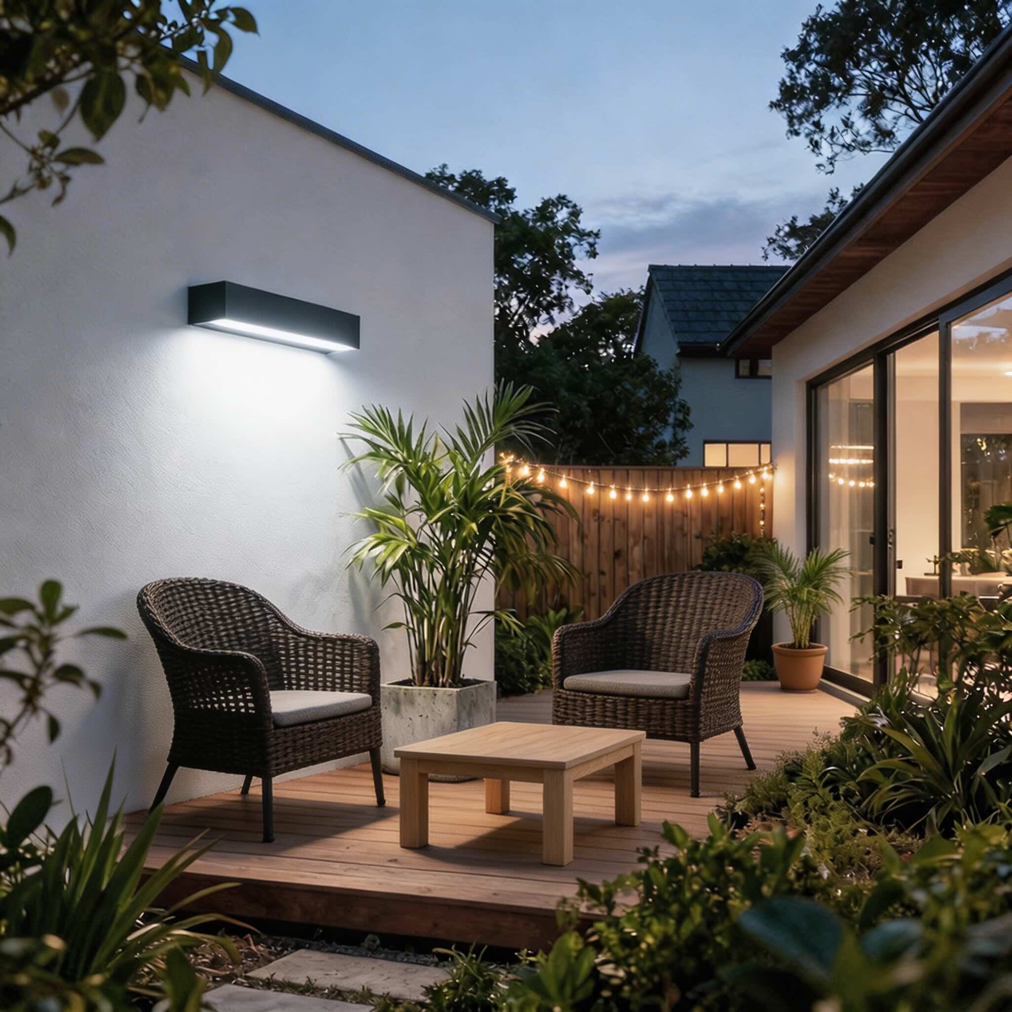 Adjustable Color Temperature IP65 Outdoor Wall Light (Multiple Lengths)