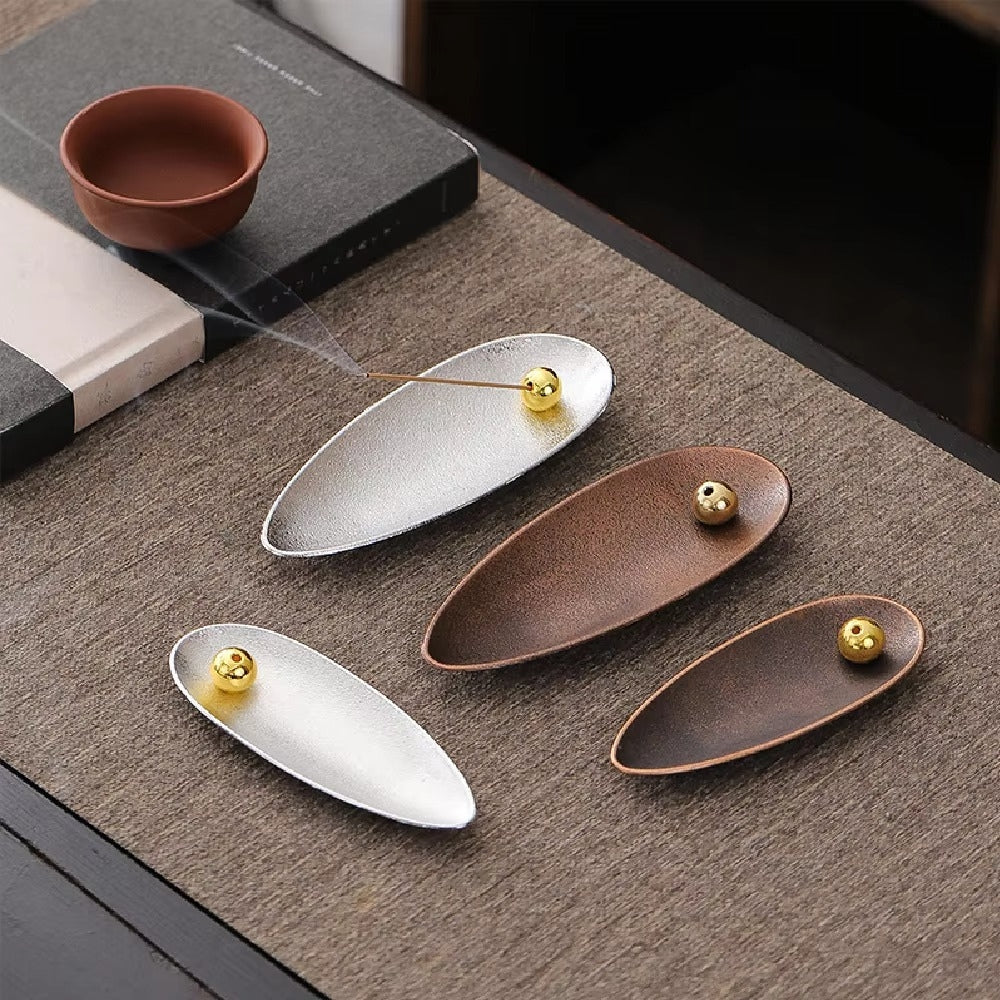 Adjustable Copper Alloy Ash-Catching Incense Holder