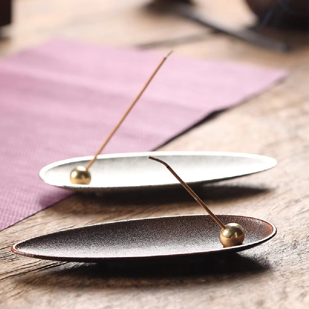 Adjustable Copper Alloy Ash-Catching Incense Holder