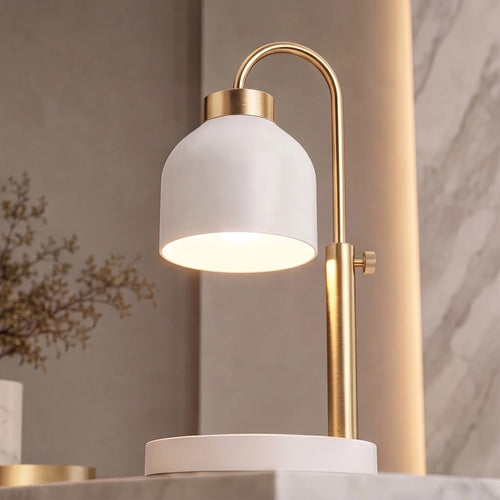 Adjustable & Dimmable Metal Candle Warmer Lamp (Auto Shut-Off Timer)