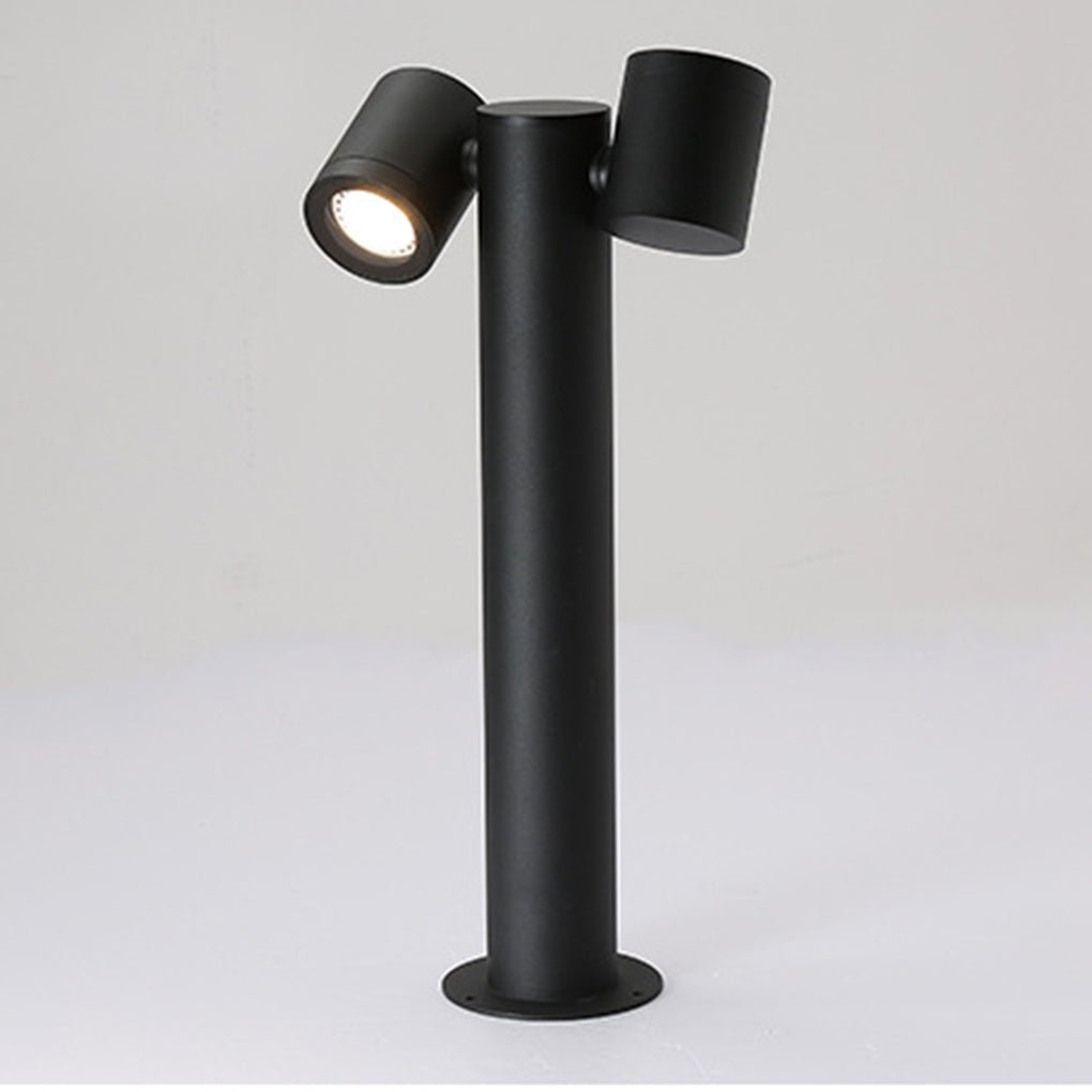 Adjustable Dual-Head Die-Cast Aluminum Bollard Light