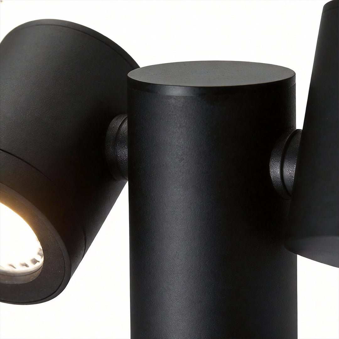 Adjustable Dual-Head Die-Cast Aluminum Bollard Light