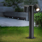 Adjustable Dual-Head Die-Cast Aluminum Bollard Light