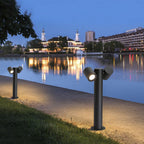 Adjustable Dual-Head Die-Cast Aluminum Bollard Light