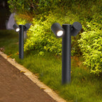 Adjustable Dual-Head Die-Cast Aluminum Bollard Light