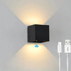 Adjustable Dual-Panel Cube Wall Light (Hardwired Or USB Rechargeable)