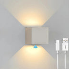 Adjustable Dual-Panel Cube Wall Light (Hardwired Or USB Rechargeable)