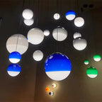 Adjustable Dual-Temperature Gradient Glass Pendant Light