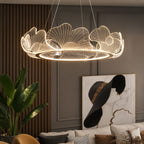 Adjustable Energy-Efficient LED Glass & Metal Chandelier