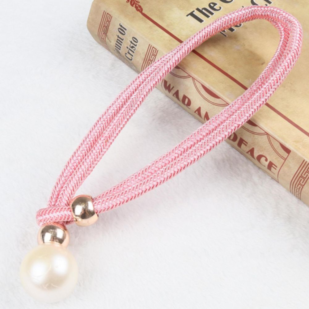 Adjustable Faux Pearl Curtain Tiebacks (2-Piece Set)
