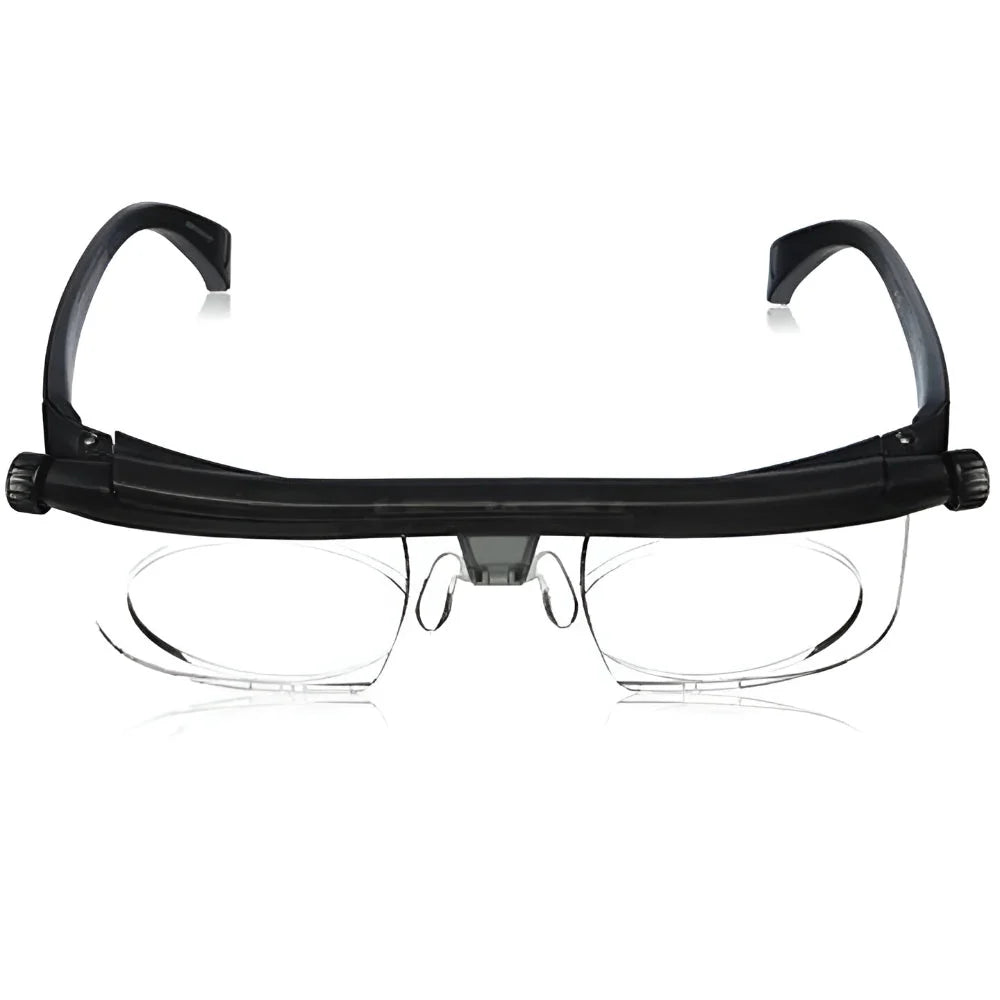 Adjustable Focus Glasses Dial-Adjustable Lightweight Polycarbonate Impact-Resistant Lenses