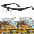 Adjustable Focus Glasses Manual Focus Impact-Resistant Lenses