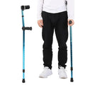 Adjustable Folding Crutch Ergonomic Grip & Non-Slip Tip