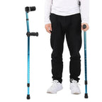 Adjustable Folding Crutch Ergonomic Grip & Non-Slip Tip