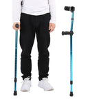 Adjustable Folding Crutch Ergonomic Grip & Non-Slip Tip