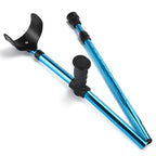 Adjustable Folding Crutch Ergonomic Grip & Non-Slip Tip