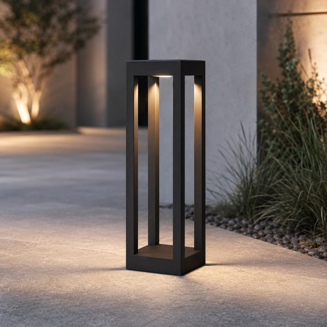 Adjustable Four-Beam Die-Cast Aluminum LED Bollard